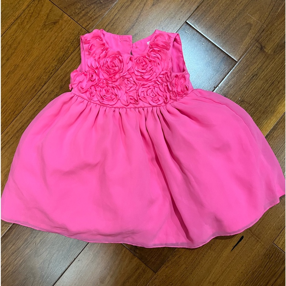 Baby Girl Hot Pink Dress- 6 months